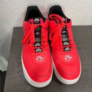 Nike Air Force 1 Men's Red Sneakers